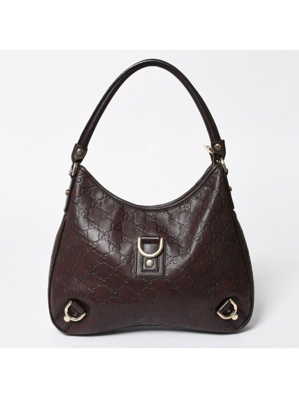 Gucci Bag Handbag Guccissima Leather Brown Gold